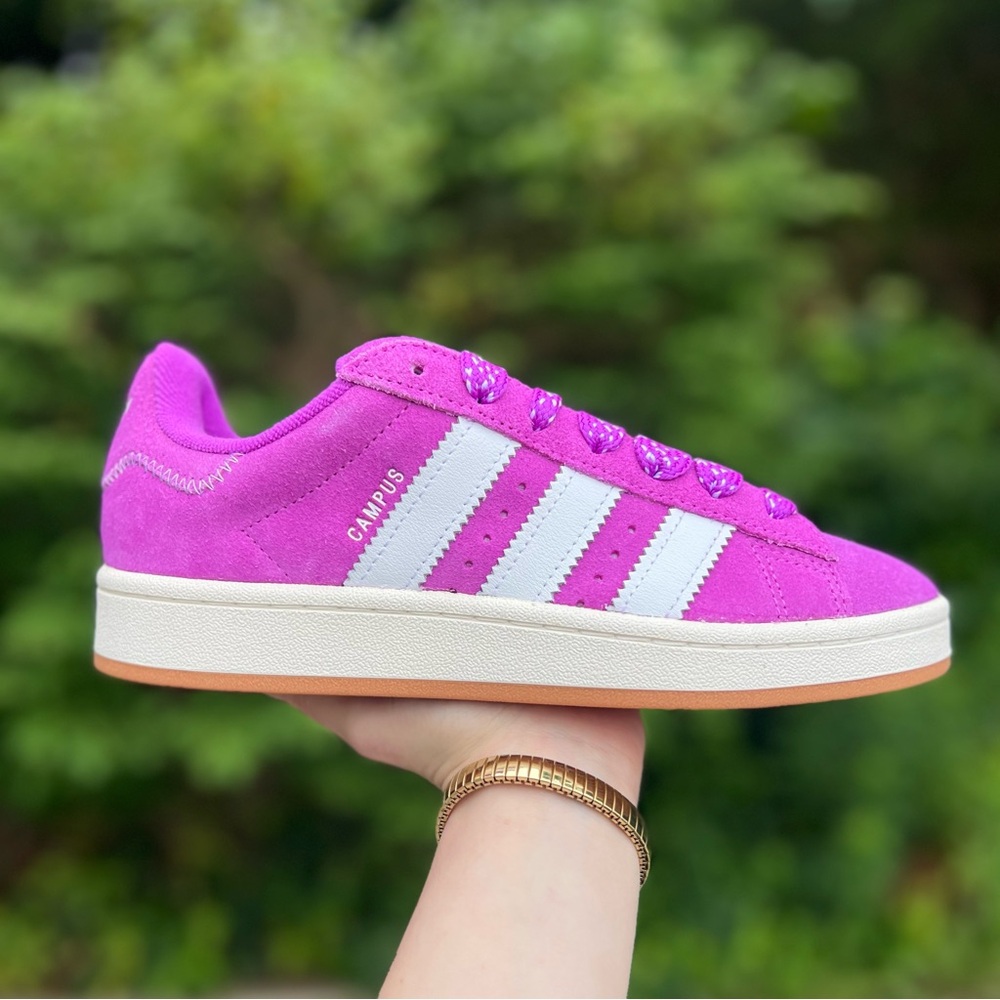 616 | Adidas Campus Women’s Sneakers Vibrant Pink Athletic Suede Shoe Footwear